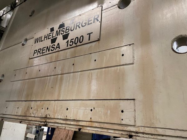 Prensa dobradeira 8m de boca/ 1.500 Ton. / Hidraúlica